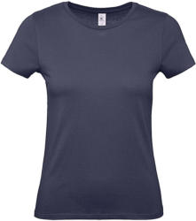 B and C Csomag akciós póló (minimum 5 db) Női rövid ujjú póló B&C #E150 /women T-Shirt -3XL, Sötétkék (navy)
