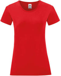 Fruit of the Loom Csomag akciós póló (minimum 5 db) Női rövid ujjú póló Fruit of the Loom Ladies' Iconic 150 T -XL, Piros