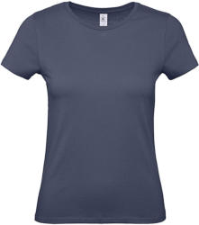 B and C Csomag akciós póló (minimum 5 db) Női rövid ujjú póló B&C #E150 /women T-Shirt -XS, Farmer kék (Denim)