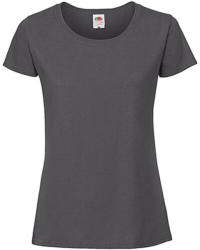 Fruit of the Loom Csomag akciós póló (minimum 5 db) Női póló Rövid ujjú Fruit of the Loom Lady-Fit Ringspun Premium T - XS, Világos grafitszürke