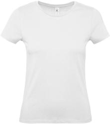 B and C Csomag akciós póló (minimum 5 db) Női rövid ujjú póló B&C #E150 /women T-Shirt -3XL, Fehér