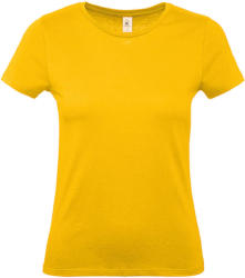 B and C Csomag akciós póló (minimum 5 db) Női rövid ujjú póló B&C #E150 /women T-Shirt -L, Aranysárga