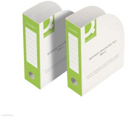 Q-CONNECT Iratpapucs 100mm karton zöld-fehér Q-Connect