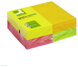 Q-CONNECT Öntapadós jegyzettömb 76 x 127 mm rainbow neon 12 x 100 lap Q-Connect KF01350