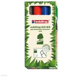 edding Marker klt. 4 db-os Permanent Edding 22 Ecoline