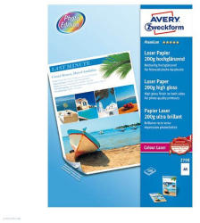 Avery Zweckform Fotópapír lézer 2798 A4 200g 100 ív színes lézer 2old