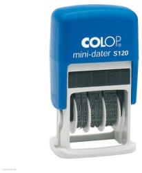 COLOP Dátumbélyegző S120 mini Colop - gemkapocs