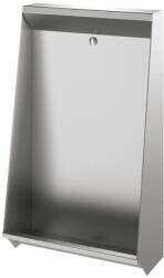 DELABIE Vandálbiztos piszoár fal, padlón álló, beépített, 1 személyes, r. m. acél, selyem, 1, 2 mm falvastagság, 600 mm (GCV00085)