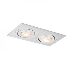 Rendl light studio PASADENA GU10 SQ II süllyesztett lámpa szálcsiszolt alumínium 230V GU10 2x50W
