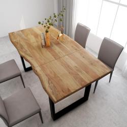 vidaXL Masă de bucătărie, 180 x 90 x 76 cm, lemn masiv de acacia (286472)