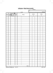 VICTORIA Nyomtatvány, idõszaki pénztárjelentés, 25x4, A4, VICTORIA PAPER "B. 13-21", 10 tömb/csomag (NVB1321V)