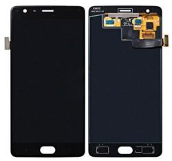  P10-011100004B Gyári OnePlus 3 / 3T fekete LCD kijelző érintővel (P10-011100004B)
