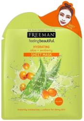Freeman Mască de față Aloe și cătină - Freeman Feel Beautiful Hydrating Sheet Mask 25 ml