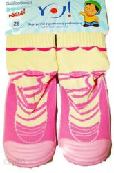 YO! Lány zoknicipő 24-es rózsaszín - babyshopkaposvar
