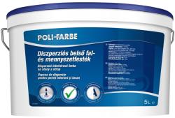 Poli-Farbe Kft Poli-Farbe beltéri diszperziós fal- és mennyezetfesték - Fehér, 5 l