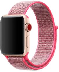 iKi Apple Watch 42mm / 41mm / 40mm Sportpánt tépőzáras szíj - hot pink