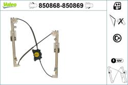VALEO Mecanism actionare geam VALEO 850868 (850868) - automobilus