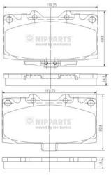 NIPPARTS set placute frana, frana disc NIPPARTS N3607022 - automobilus