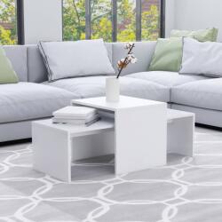 vidaXL Set măsuțe de cafea, alb, 100x48x40 cm, PAL (802912) Masa de cafea