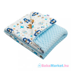 NEW BABY Gyermek pléd Minky New Baby Maci kék 80x102 cm - babamarket