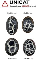  Pandantiv Septaria cu Gaura - Oval - 47-54 x 34-40 x 5-6 mm - 1 Buc