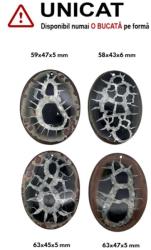  Pandantiv Septaria cu Gaura - Oval - 58-63 x 43-47 x 5-6 mm - 1 Buc