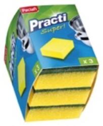 Paclan Practi mosogatószivacs dörzsivel 3db