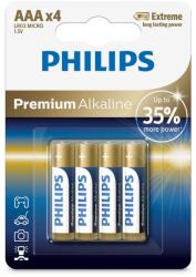 Philips LR03M4B/10 - 4 buc Baterie alcalina AAA PREMIUM ALKALINE 1, 5V (P2186)