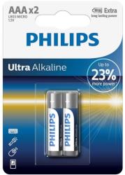 Philips LR03E2B/10 - 2 buc Baterie alcalina AAA ULTRA ALKALINE 1, 5V (P2190)