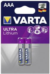 VARTA 6103301402 - 2 buc Baterie litiu ULTRA AAA 1, 5V (VA0181) Baterii de unica folosinta