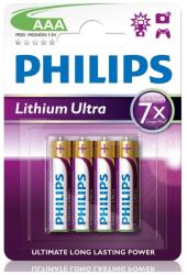 Philips FR03LB4A/10 - 4 ks Baterie cu litiu AAA LITHIUM ULTRA 1, 5V (P2183) Baterii de unica folosinta