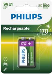 Philips 9VB1A17/10 - Baterie reincarcabila MULTILIFE NiMH/9V/170 mAh (P2242)