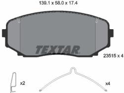 TEXTAR set placute frana, frana disc TEXTAR 2351503 (2351503)