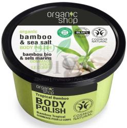 Organic Shop Exfoliant de corp polish cu sare marină și bambus Tropical Bamboo Organic Shop 250-ml