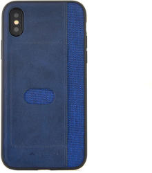 Meleovo Husa Meleovo Carcasa Vintage iPhone X Blue (slot card, margini flexibile) (MLVVNTPHXBL) - vexio