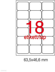 APLI Etikett A2415 63, 5 x 46, 6 mm 100 ív kerekített sarkú