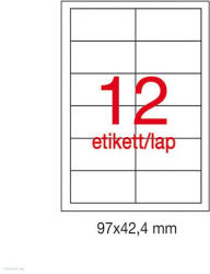 APLI Etikett A1288 42, 4 x 97 mm 100 ív LCA1288 Apli