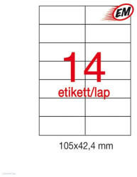 APLI Etikett A1277 42, 4 x 105 mm 100 ív LCA1277 Apli
