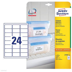 Avery Zweckform Etikett címke speciális L7970-20 fagyasztó címke 63, 5 x 33, 9 mm