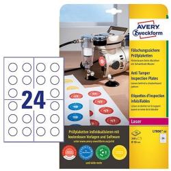 Avery Zweckform Etikett címke biztonsági plakettek nyomtatható L7806-10, 30 mm, Avery