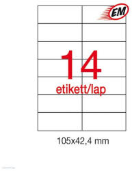 APLI Etikett A1795 42, 4 x 105 mm 500 ív Apli