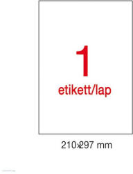 APLI Etikett LCA1228 210 x 297 mm fehér vízálló 20 db/csomag 20 ív