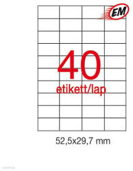 APLI Etikett A1286 29, 7 x 52, 5 mm 100 ív LCA3130 Apli