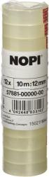 TESA/NOPI Ragasztószalag NOPI (Tesa Basic) 12mm x 10m, 12 db/csm zsugorfóliázva (57881)