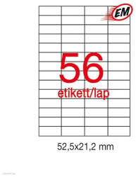APLI Etikett A1284 21, 2 x 52, 5 mm 100 ív LCA1284 Apli