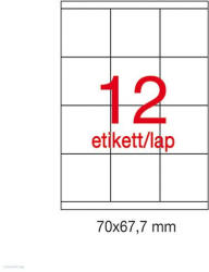 APLI Etikett A1290 67, 5 x 70 mm 100 ív LCA1290 Apli