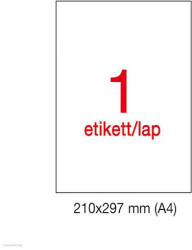APLI Etikett LCA10819 210 x 297 mm 25 ív Apli
