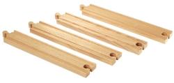 BRIO Sine drepte lungi 216 mm, 4 buc (OLP102233341) Trenulet