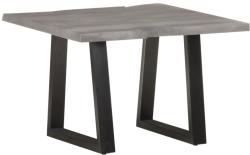 vidaXL Masă de cafea, muchii naturale, 60x60x40 cm, lemn masiv acacia (321045) Masa de cafea