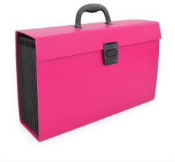 Rapesco Harmonikatáska, 19 rekeszes, RAPESCO, rózsaszín (IR1554) - iroda24